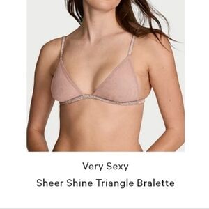 Victoria's Secret Sheer Shine Triangle Bralette